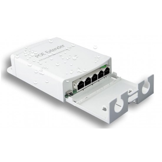 Teldata TLD-EXP Poe Extender 10-100-1000 1 İnput 4 Output 12W İç Ortam