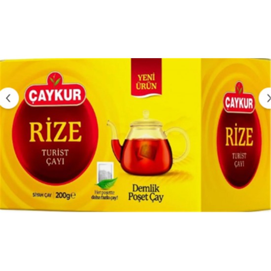 Çaykur Rize Turist Demlik Poşet Çay 200gr 40x5gr Demlik Poşet