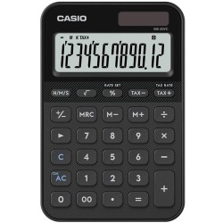 Casio MS-20YC-BK 12 Hane Siyah Masa Üstü Hesap Makinesi
