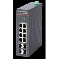 Hikvision DS-3T1512HP-SI-8P4F 8 Port+ 4 Port Gigabit Sfp 240W Endüstriyel Switch