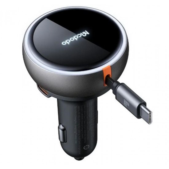 MCDODO CC-4850 80W USB-C Geri çekilebilir kablo Hızlı araç şarj cihazı