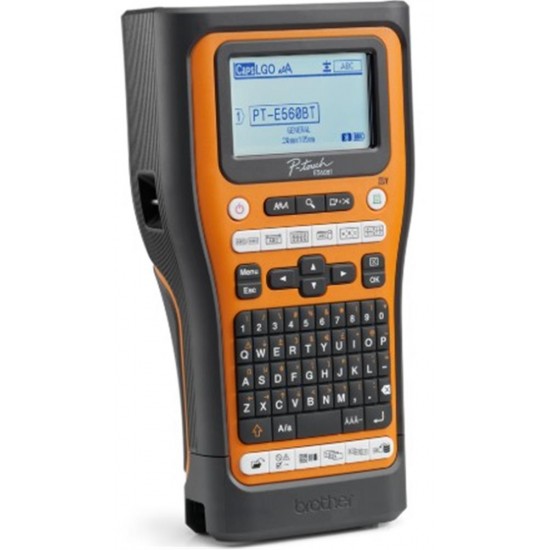 Brother P-Touch PT-E560BTVP 6-24MM Baskı Etiket Yazıcı El Tipi Bluetooth USB Bağlantı (Pil Dahil)