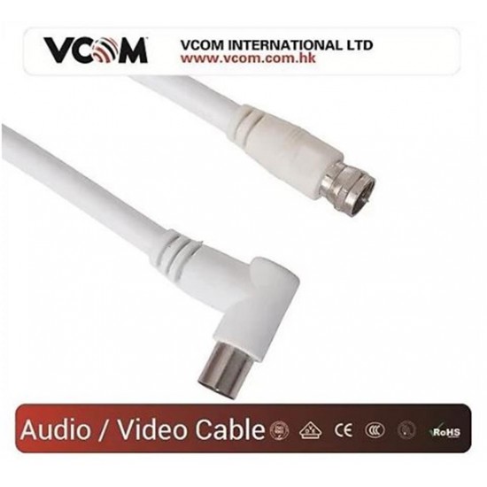 Vcom CV612 10mt Analog Tv RG6 Uydu Kablo