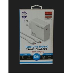 Megatech (MG-CH120WTT) 120W Type-C To Type-C Şarj Aleti