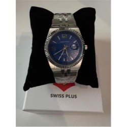 Swiss Plus Man Watch Premium Seri Model-1 ST3442AGS Blue-Silver(Kol Saati)