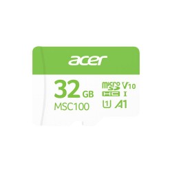 Acer MSC100 32GB microSD U1 V10 A1 Aksiyon Kamera & Güvenlik Kamerası Uyumlu