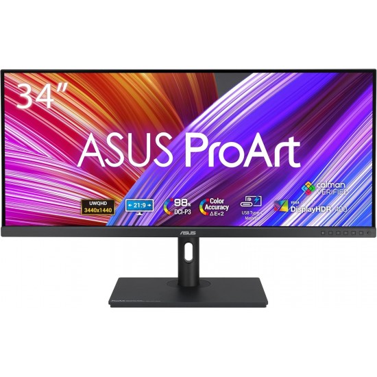 Asus 34 Proart PA348CGV 120HZ 2MS (DP HDMI USB-C USB MM) HDR IPS QHD 3440x1440 Vesa Monitör