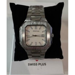 Swiss Plus Man Watch Premium Seri Model-8 RS23146 White-Silver(Kol Saati)