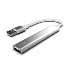 Inca IUSB-4TUX 3X2.0 3.0 USB Çıkış USB Çıkış 5 Gbps Usb Çoklayıcı Alüminyum Kasa