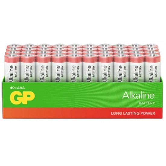 GP G-Tech LR03 AAA Boy Red Alkalin İnce Kalem Pil 40lı Paket GP24ARETA21-2GST40