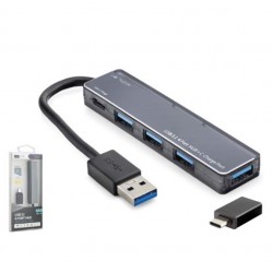 iETOP TU360 USB Type-C 3.1 Gen1 Hub 4 Port 5 Gbps Gri