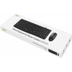 ACER EAK040 BKL Kablolu Klavye+ Mouse set (Mouse 1,40cm Kablo ) (Klavye 1,5cm Kablo )