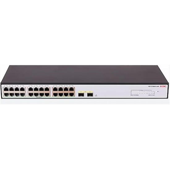 H3C S1600V2-26P-HPWR 24 PORT 10-100-1000 370W POE +2SFP YONETILEBILIR SWITCH