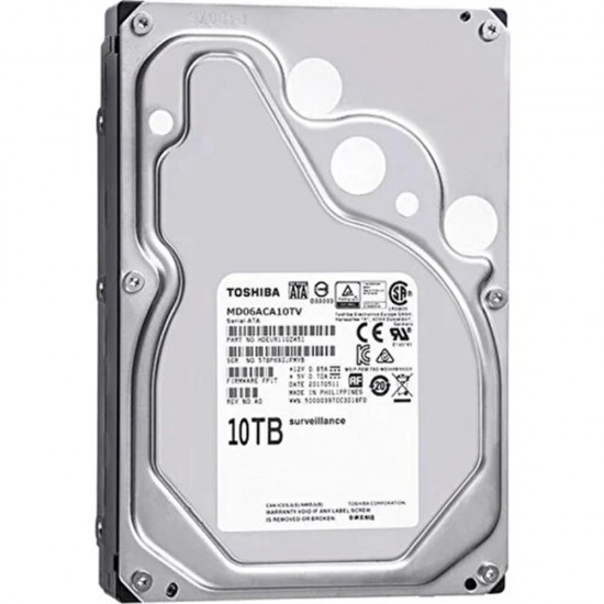 Toshiba 10TB MD06ACA10TV SATA 3.0 7200 RPM 3.5 Sata 3 7-24 Güvenlik Diski (İthalat)