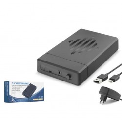 HADRON HDX1795 3.5 İnç SATA HDD Harici Disk Kutusu USB 3.0 Type-C - Siyah