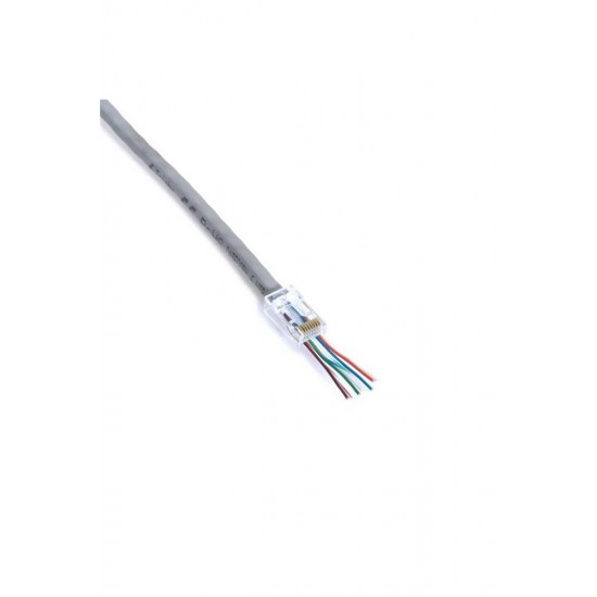 FRISBY FNW-RJ4528N RJ-45 Cat 6 Yeni Nesil Delikli Konnektör 100lü Kutulu