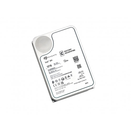 Seagate 12TB Exos X24 ST12000NM000H 7200RPM 3.5in SATA 6.0Gb-s Enterprise Harddisk (İthalat)