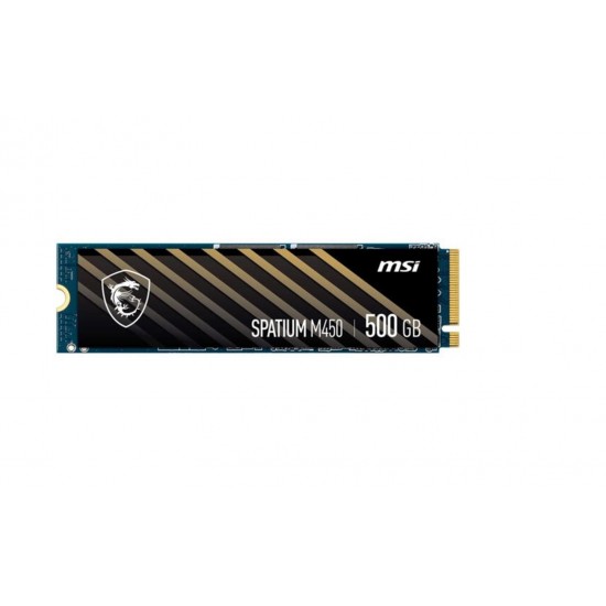 Msi 500GB Spatium M450 V1 NVMe PCIe Gen4 x4 Okuma 3000MB – Yazma 2000MB M.2 SSD Disk