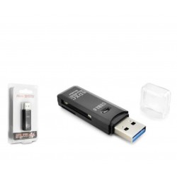 HADRON HDX7030 USB 3.0 Kart Okuyucu SD MicroSD 5 Gbps Siyah