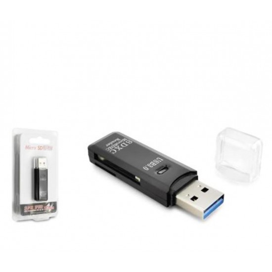 HADRON HDX7030 USB 3.0 Kart Okuyucu SD MicroSD 5 Gbps Siyah