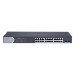 Hikvision DS-3E1526P-SI 26 Port Gbit 24 Port Poe 370W 1xGbit+1xSFP Uplink Yönetilebilir Switch