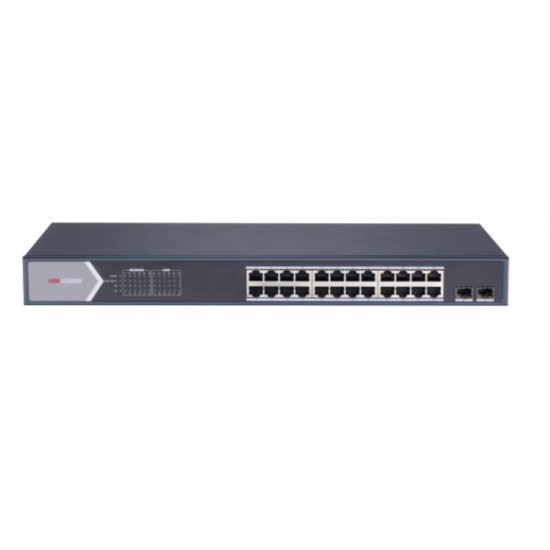 Hikvision DS-3E1526P-SI 26 Port Gbit 24 Port Poe 370W 1xGbit+1xSFP Uplink Yönetilebilir Switch