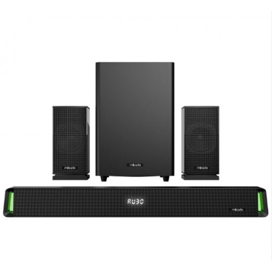 Mikado MD-SBT35 SonicBar Siyah 160W RMS BT+AUX+USB+HDMI-OPTICAL Ev Sinema Soundbar Speaker