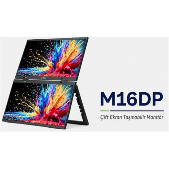 Ttec M16DP 16 FHD Çift Ekran Taşınabilir Led Monitör