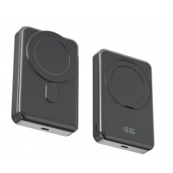 Snapron SNP-3025 PD 22.5W Hızlı Şarj Lcd Ekran Magsafe 10000 mAh Powerbank