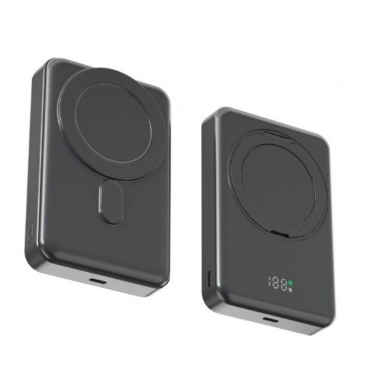 Snapron SNP-3025 PD 22.5W Hızlı Şarj Lcd Ekran Magsafe 10000 mAh Powerbank