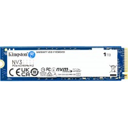 Kingston 1TB NV3 M.2 2280 NVMe PCIe 4.0 Gen 4x4 6000 MB-s-4000 MB-s SNV3S-1000G Ssd Disk