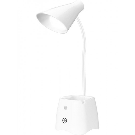 S-link SL-M9001 3AA Pil ve Usb Destekli Beyaz Masa Üstü 15 SMD Ledli Okuma Lambası