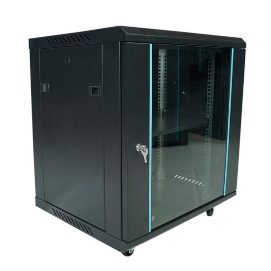 Racksan MT-6616S 16U Duvar Tipi Kabinet (640-600-600) Raf+Fan+Priz