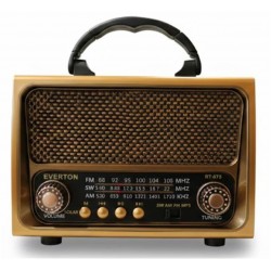 Everton Rt-675  Bluetooth Fm-Usb-Tf-Aux Şarjlı Solar Nostaljik Radyo