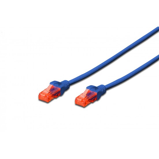 Digitus DK-1617-050-B  PATCH KABLO CAT.6 UTP 5 mt AWG 26-7 MAVİ