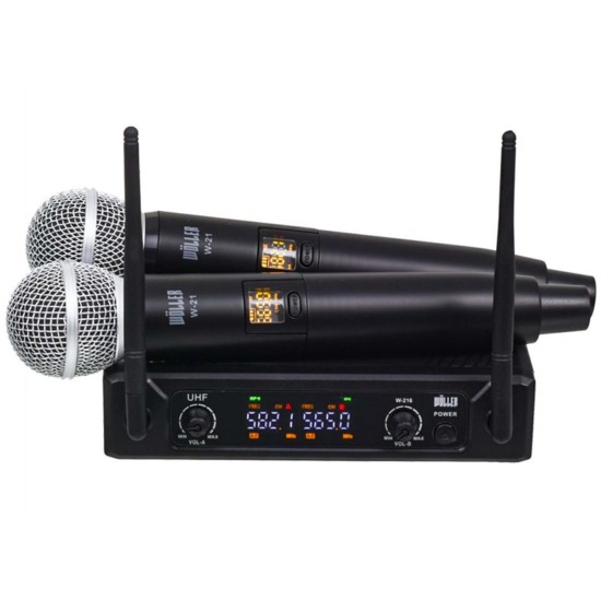 Wöller W-216EE Çift El 16 Kanal UHF Telsiz Mikrofon seti