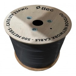 Ttec KBL-CAT6-23CCA-OUT500S Dış Mekan Siyah 500 metre Kablo
