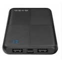 S-link IP-G12N 10000mAh Micro+Usb+ Type-C Giriş+Çıkış Siyah Taşınabilir Pil Şarj Cihazı Powerbank