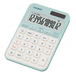 Casio MS-20YC-LG 12 Hane Pastel Yeşil Beyaz Masa Üstü Hesap Makinesi
