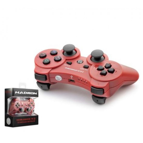HADRON HD325K PS3 Uyumlu Kablosuz Bluetooth GamePad Oyun Kolu DoubleShock III - Kırmızı