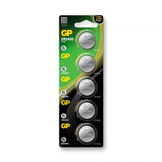 GP CR2450-10 3V Lityum Düğme Pil 10lu Paket