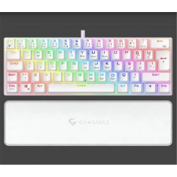 Gameagle GE2021 Helıos RGB Kablolu Tr Layout Mekanik Beyaz Oyuncu Klavyesi