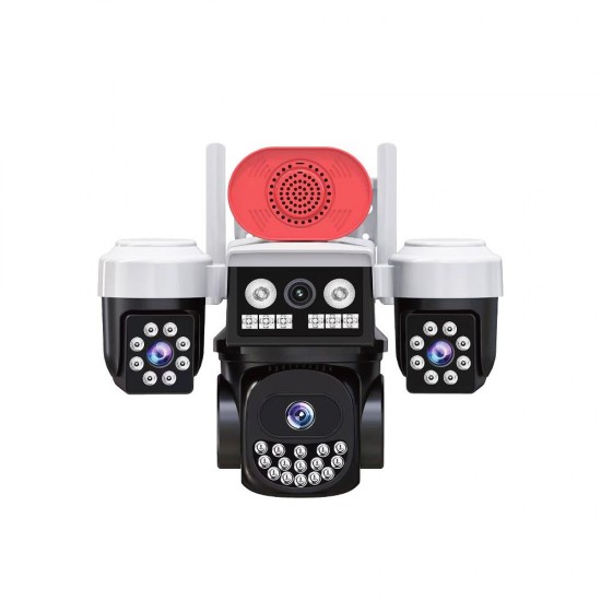 Joysee W3 9Mp 3.6mm 2x2.8mm Üç Kamera 19IR+18Led Wifi PTZ Kamera