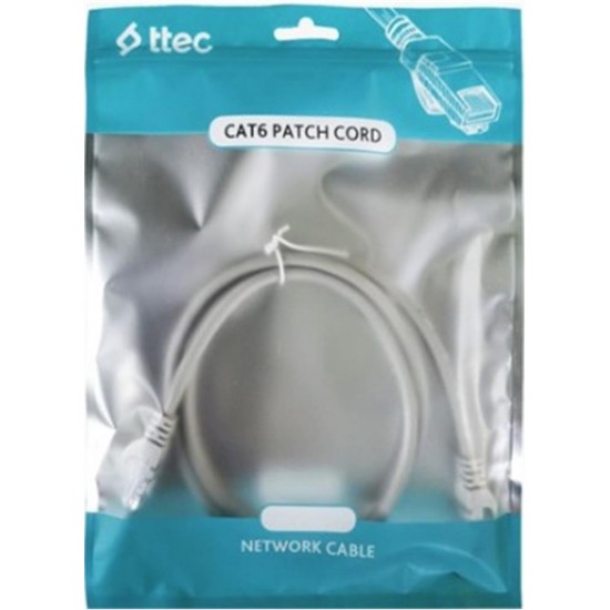 Ttec KBL-PTCH-30CMG Cat6 0.30MT Gri Utp Patch Kablo