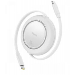 Baseus P10364500213-01 100W 1,5m ree2 Pull Mini Kablolu USB-C Şarj Kablosu Beyaz