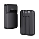 SnapMax SNP-3006 10.000 mah Hızlı Şarj LED Göstergeli 3in1 Dahili Kablolu Powerbank