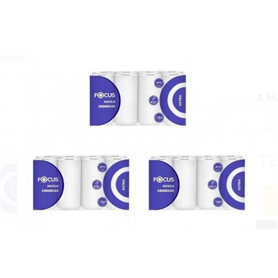 Focus Extra Kagit Havlu Cift Katli 8Li X 3 Paket (50000549)