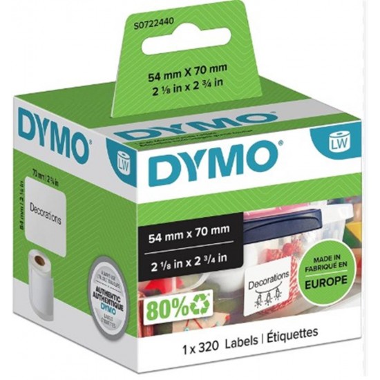 Dymo Lw Disket Etiketi 320 Etike 70X54 mm 99015LW