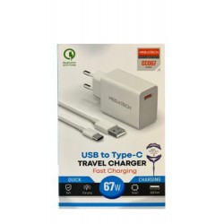Megatech 45w Type-c Siyah Turbo Şarj  EvŞarj Kafa