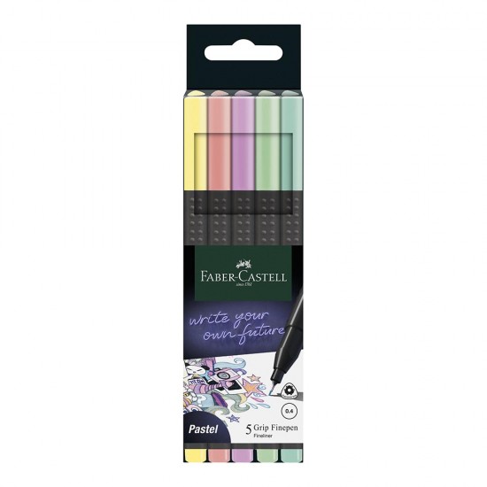 FABER GRİP FİNEPEN PASTEL 5Lİ 151602